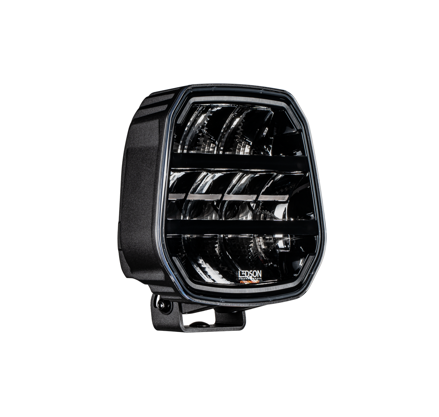 Fjernlys m. markeringlys 9" ( Gul eller Hvid ) - BRED lysstråle