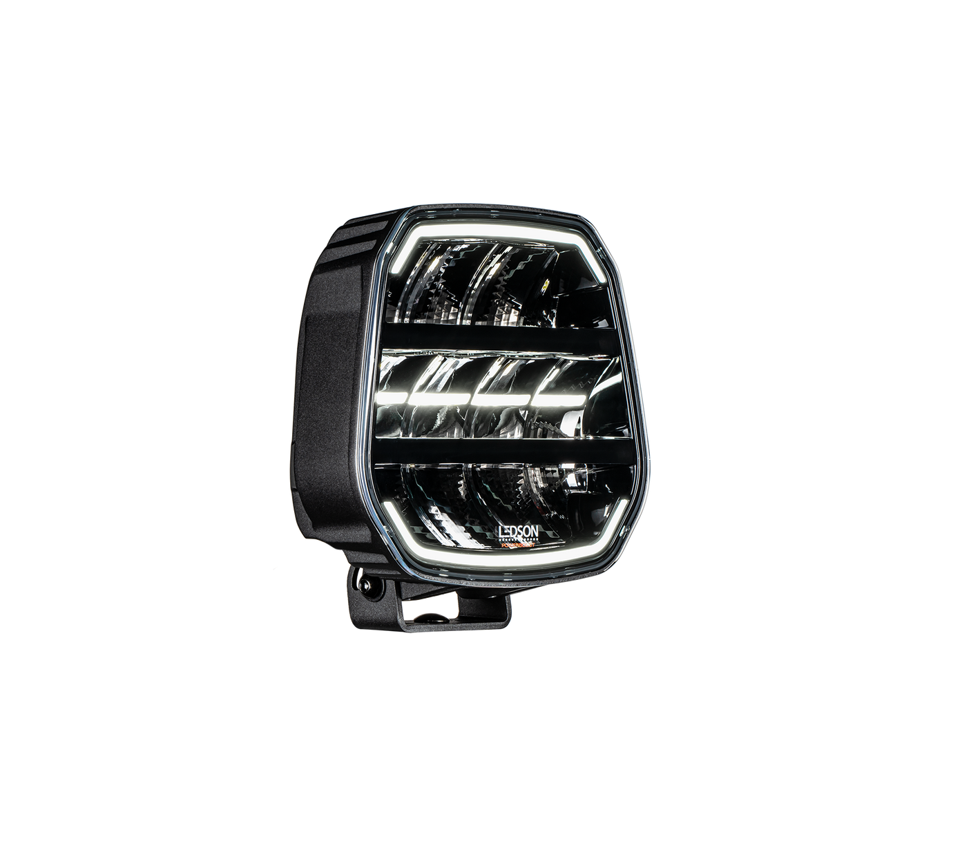 Fjernlys m. markeringlys 9" ( Gul eller Hvid ) - LIGE lysstråle