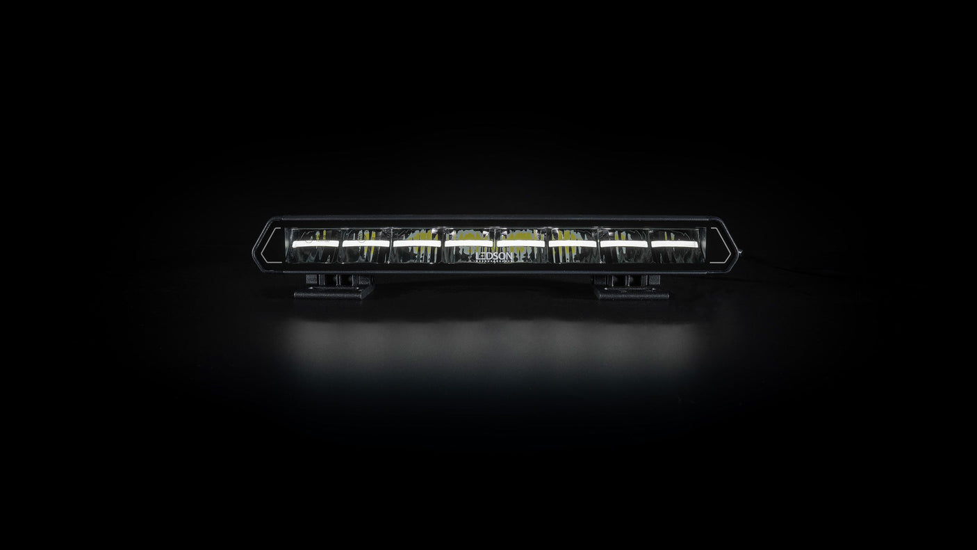 Fjernlys LIGE LED bar 35,7cm m. markeringslys (Gul eller Hvid)