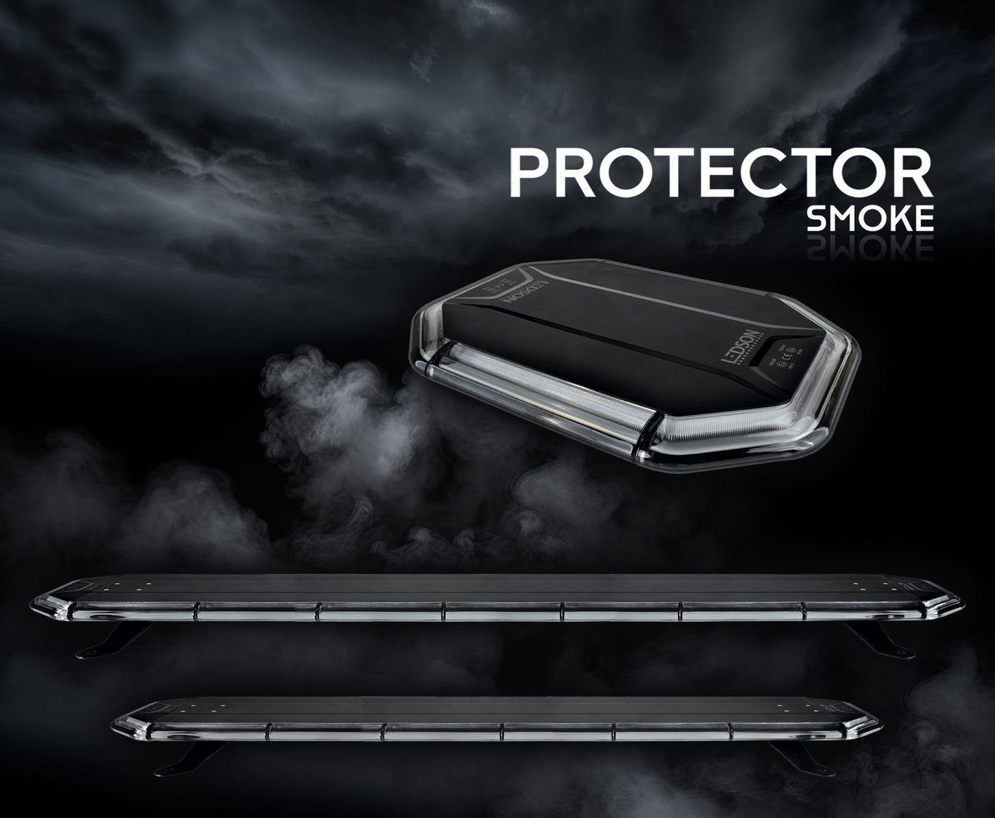 Blitzbro i slim design med mørktonet linse