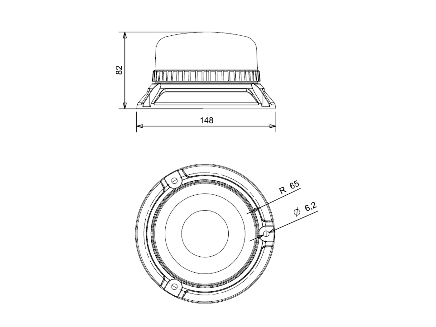 Tagblink - Planmontering m. klart glas