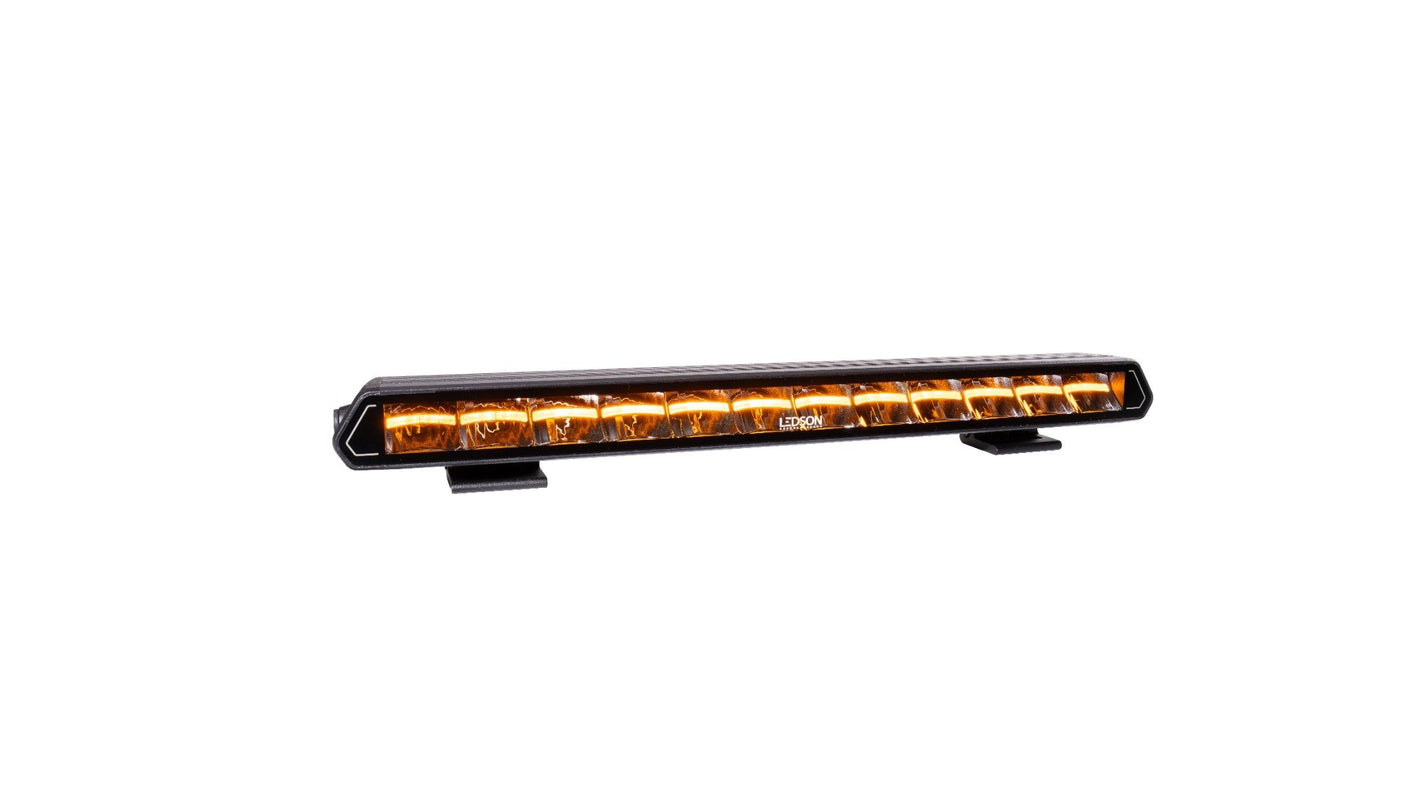 Fjernlys - LIGE LED bar 51cm m. markeringslys GUL eller HVID