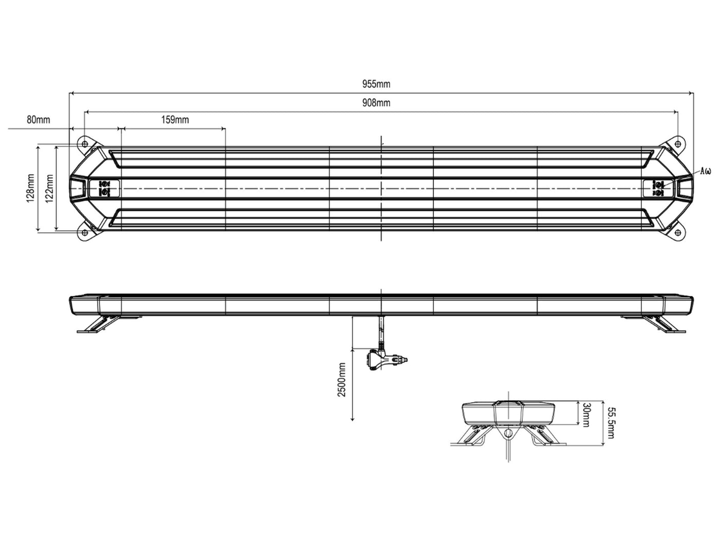 Blitzbro i SLIM design 96 cm