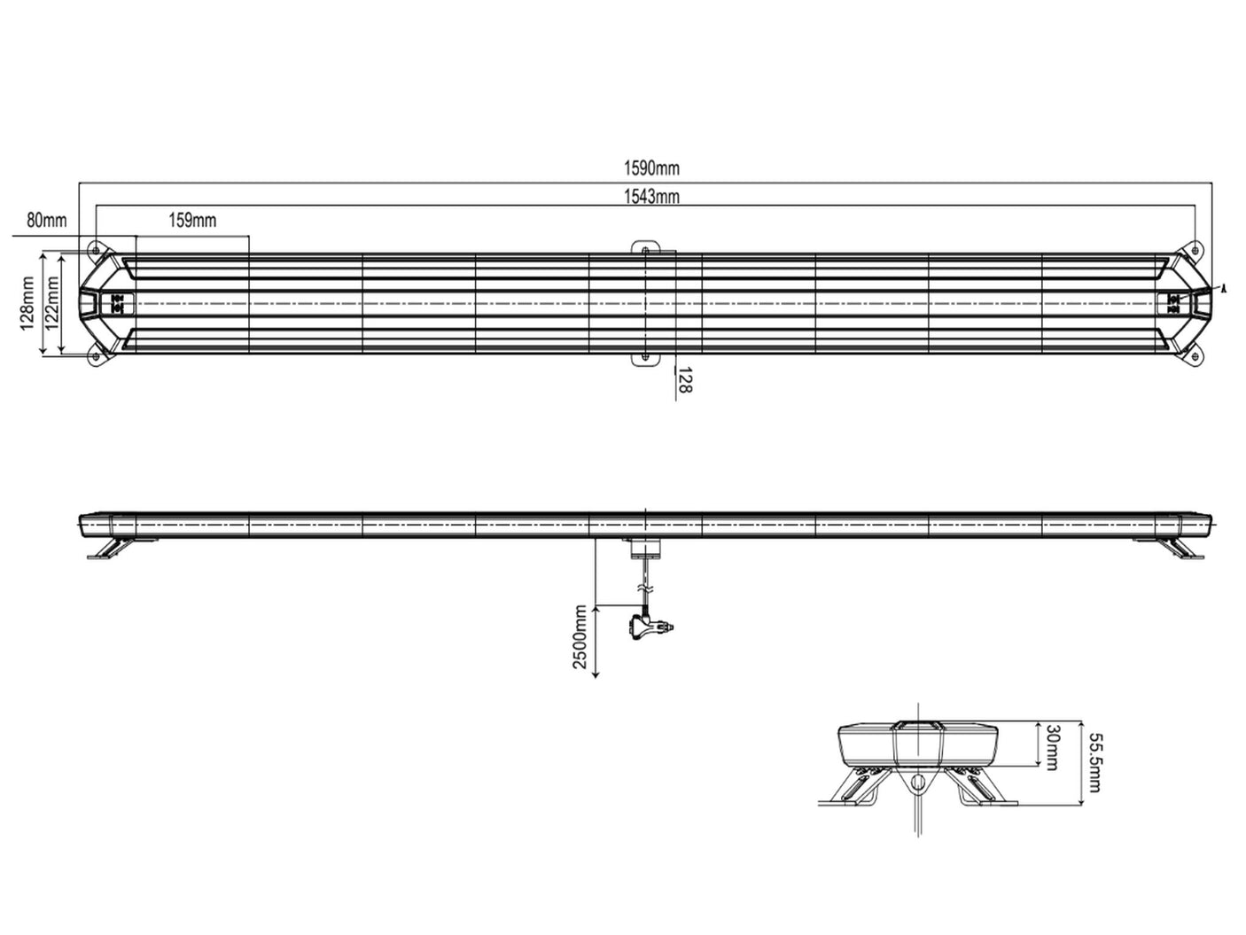 Blitzbro i SLIM design 159 cm