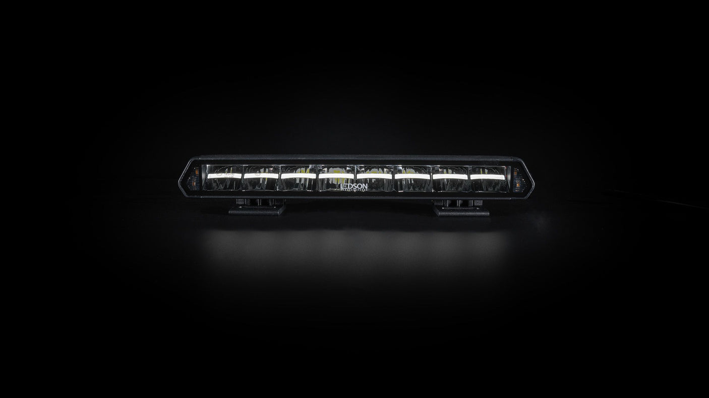 Fjernlys LIGE LED bar 35,7cm m. dual color markeringslys + advarselsblitz