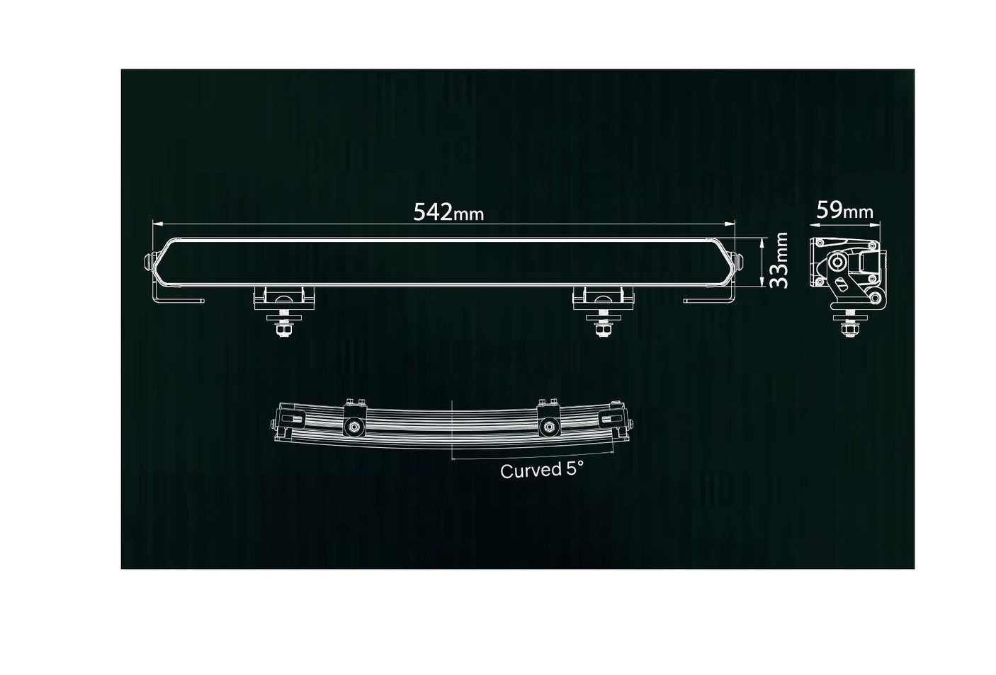 Fjernlys - BUET LED bar 54,2cm