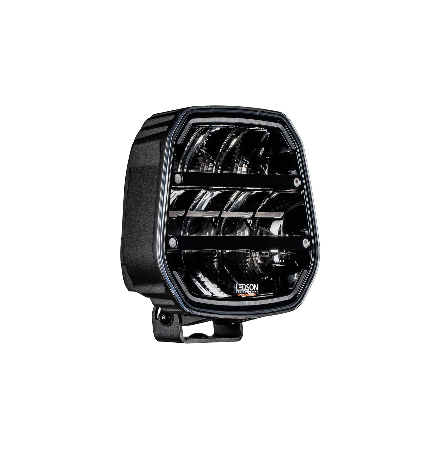 Fjernlys m. advarselsblitz og m. markeringlys 9" ( Gul eller Hvid ) - BRED lysstråle