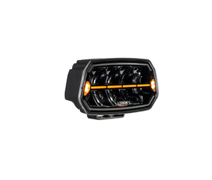 Fjernlys m. advarselsblitz og m. markeringlys 10" ( Gul eller Hvid )