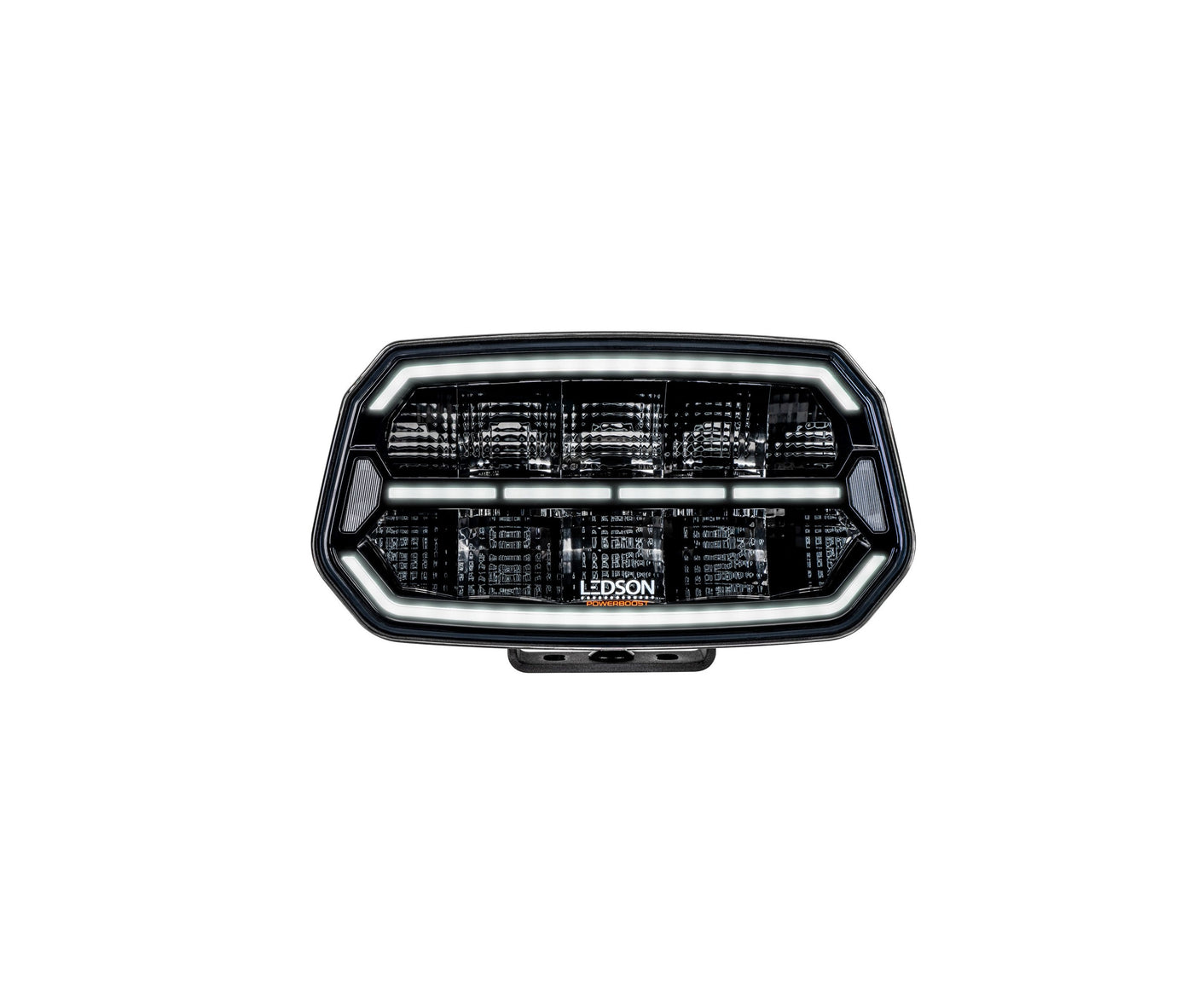 Fjernlys m. advarselsblitz og m. markeringlys 10" ( Gul eller Hvid )