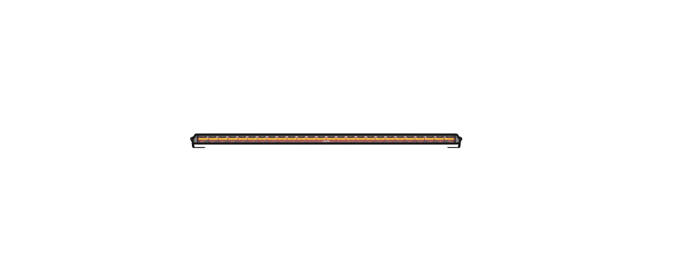 Fjernlys LIGE LED bar 1047cm m. dualcolor markeringslys (Gul/Hvid) + advarselsblitz