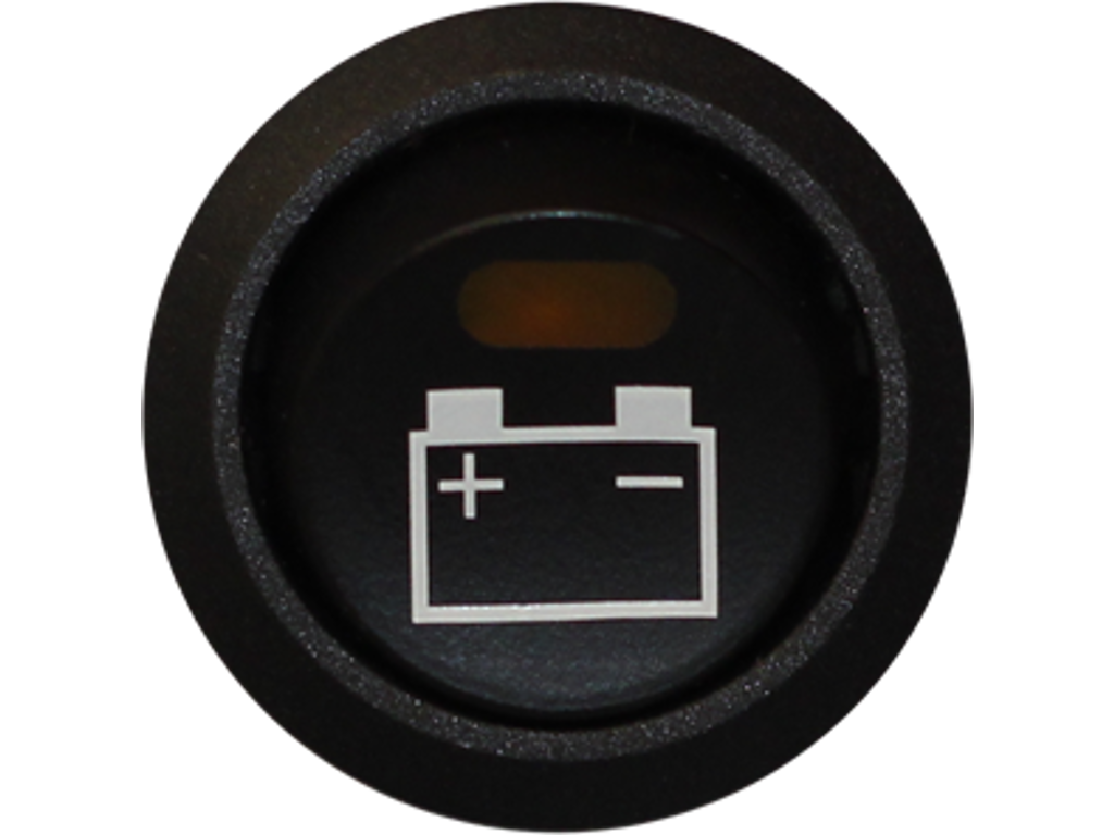 Afbryder med batteri symbol