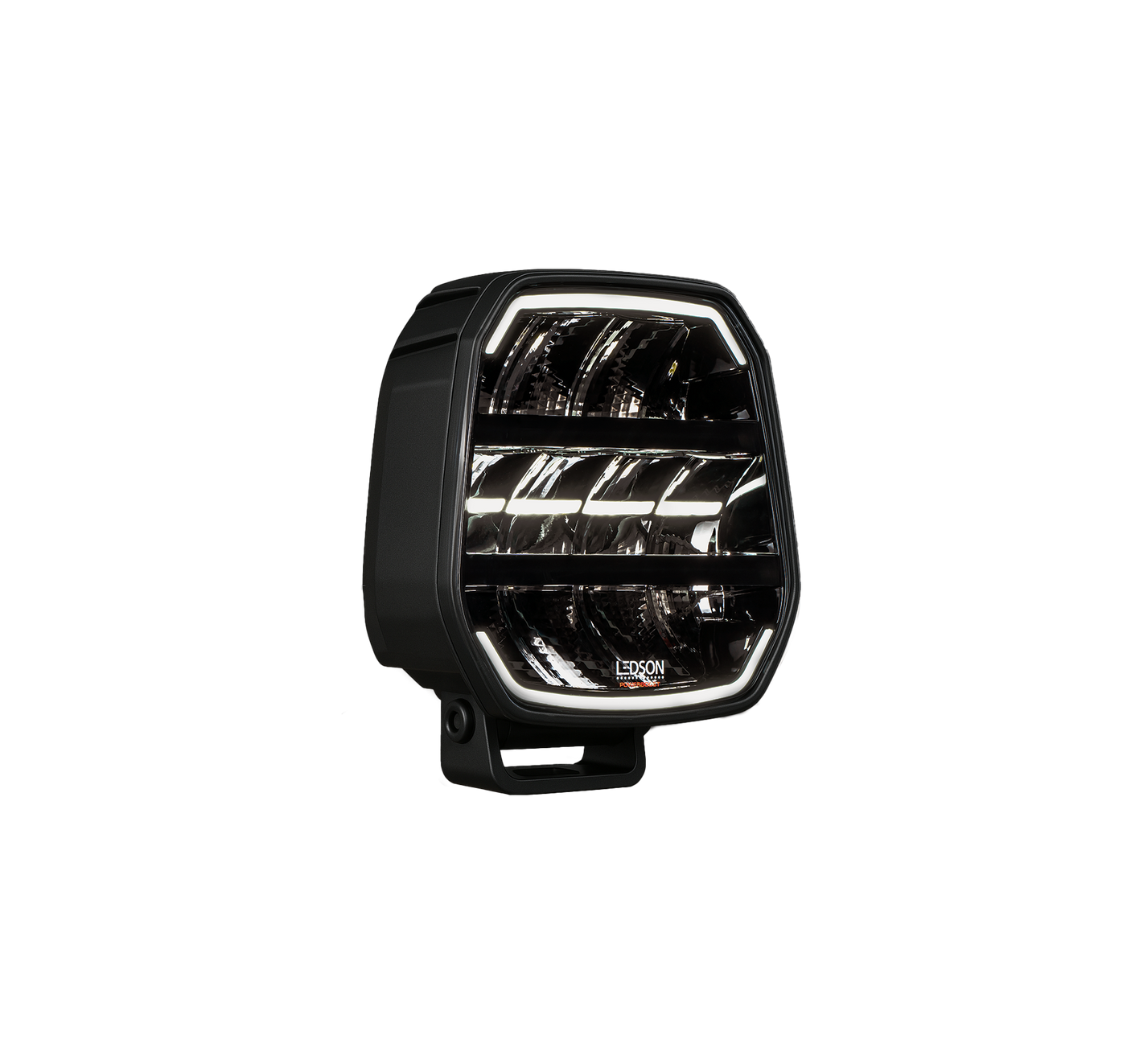 Fjernlys m. markeringlys 9" ( Gul eller Hvid ) - BRED lysstråle