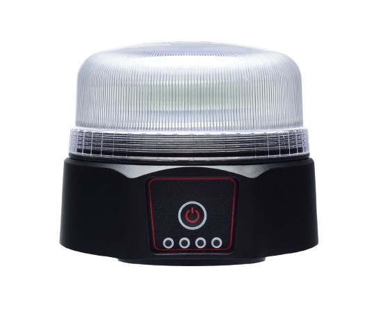 Tagblink - Opladeligt m. magnet i klart glas