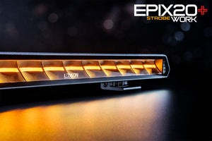 Kombilygte 51cm - arbejdslys og baklys m. advarselslys samt markeringslys ( Gul eller Rød )