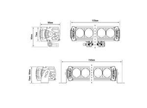 Fjernlys - LED bar 112,5cm