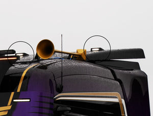 Markeringlys - Slim 12cm til tagmontering