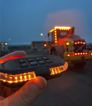 Blitzbro i slim design med mørktonet linse