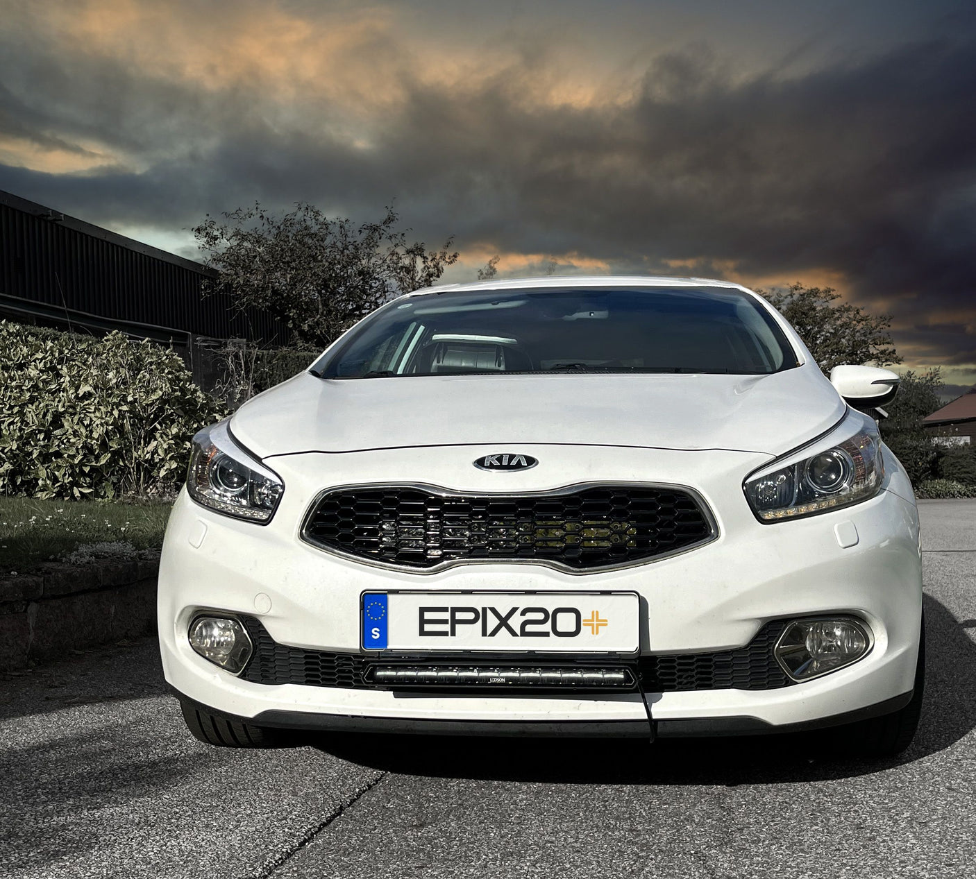 Fjernlys - LIGE LED bar 51cm m. markeringslys GUL eller HVID