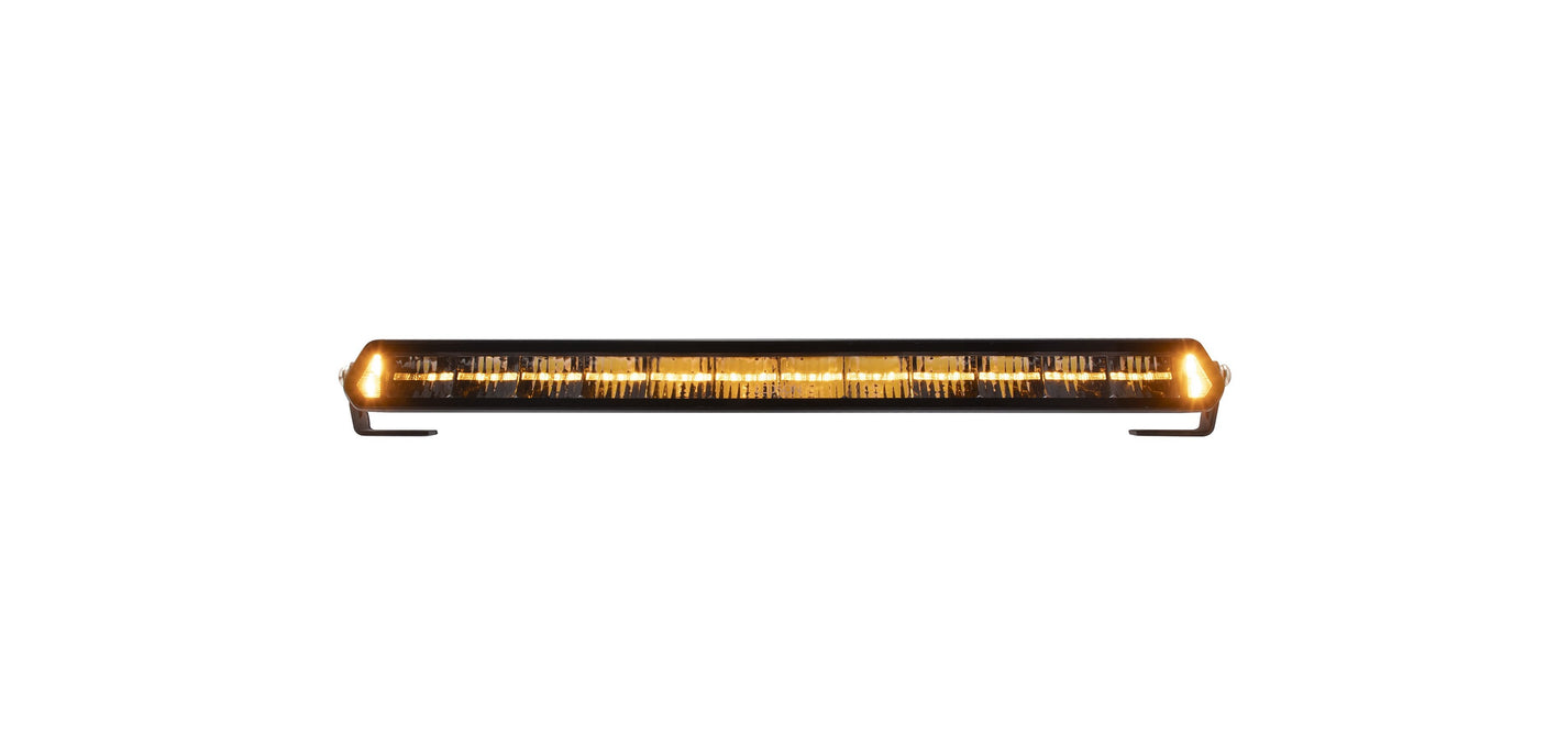 Fjernlys - LIGE LED bar 51cm m. advarselslys og markeringlslys ( GUL eller HVID markeringslys )