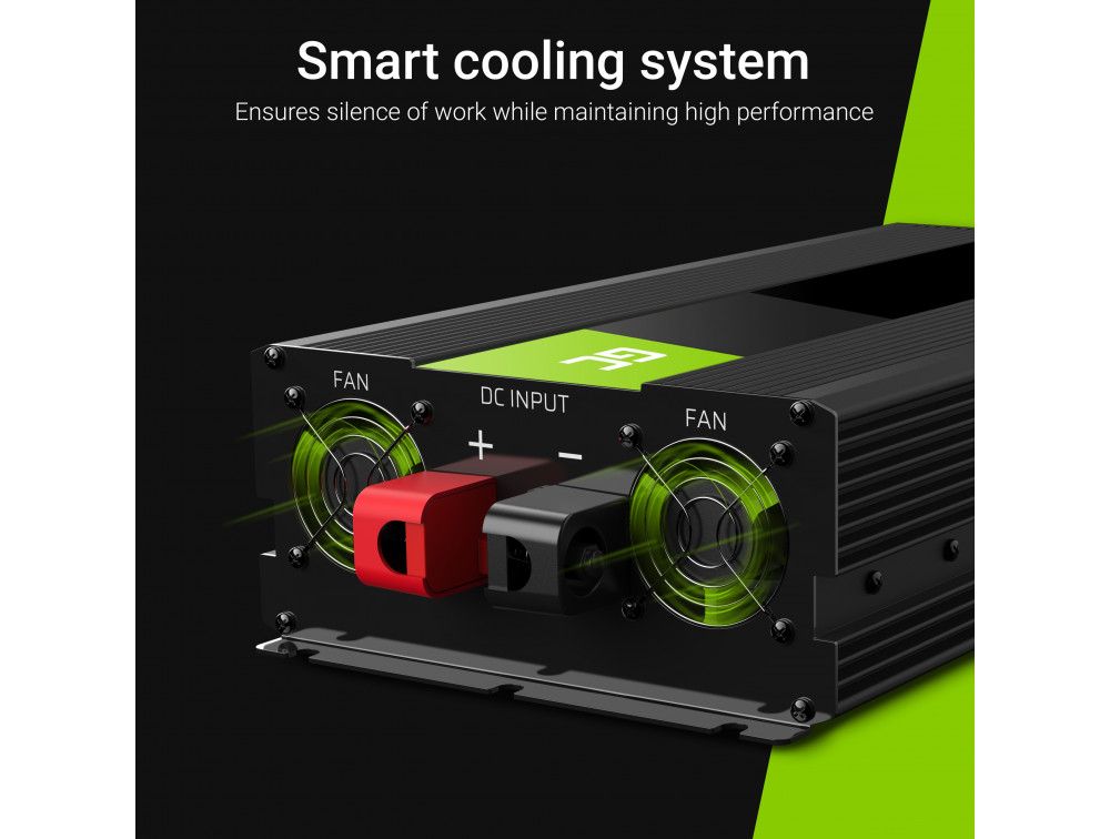 GREEN CELL Inverter 2000W - 12V til 230V